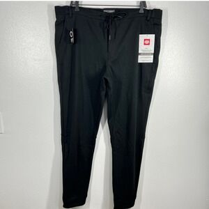 686 Everywhere Performance Pants Moisture‎ Wicking Knit Black Mens XXL Casual